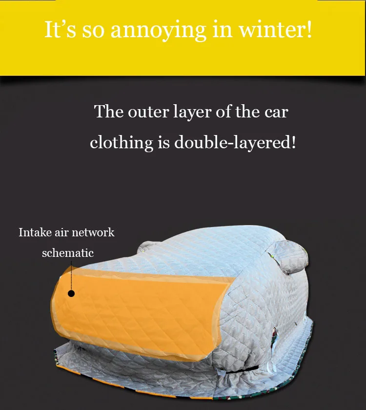 Чехол для автомобиля winterCar, зимнее пальто, уличное покрытие для автомобиля, защитный чехол для автомобиля, универсальные чехлы для автомобиля