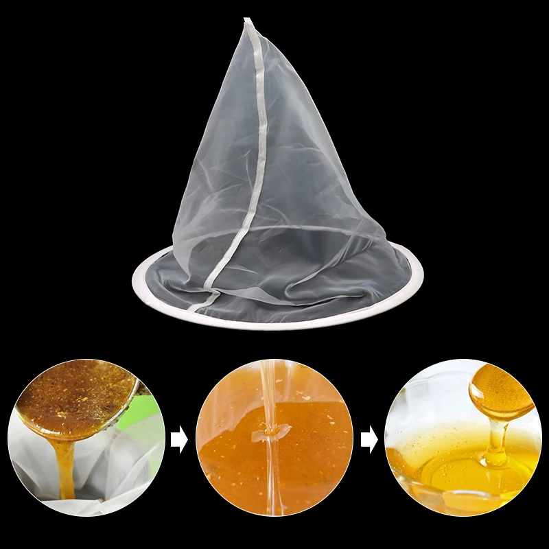 Honey Strainer Filter Mesh Nylon Beekeeping Strainer Fiber Net Beekeeping Supplies Bee Equipments Impurity Filter Mesh