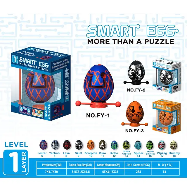 2019 New Colorful Smart Egg Labyrinth Puzzle Maze For Kids Children's Puzzle Maze Ball Toy (Random Color) 2