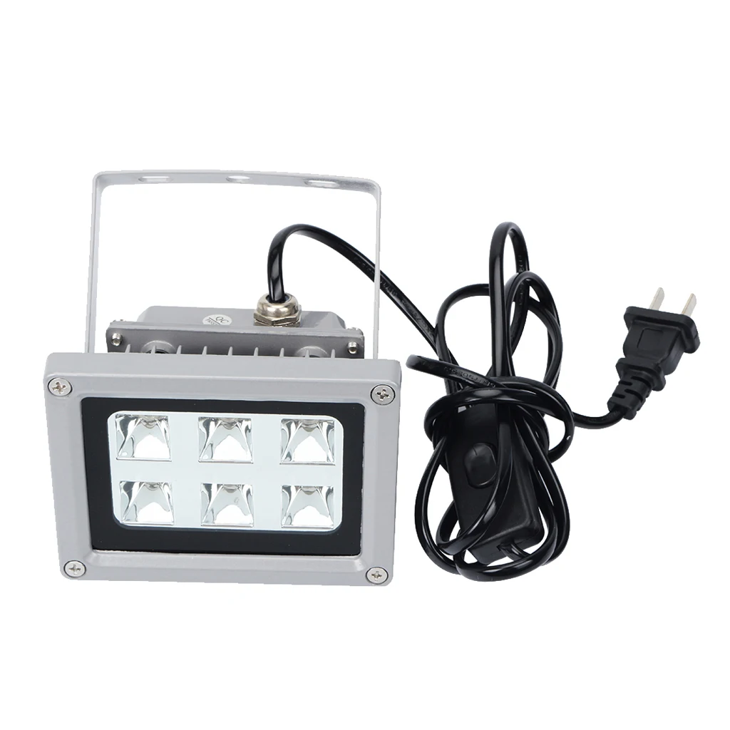 

110V 60W UV Ultra Violet 6 LED Light for Curing Glue, Resin Cure 3D Printer UK UV Resin Curing Light
