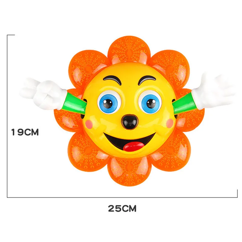 Электрический музыкальный светильник ing Подсолнух Универсальный светодиодный светильник красочный вращающаяся игрушка 360 градусов цветок детский подарок