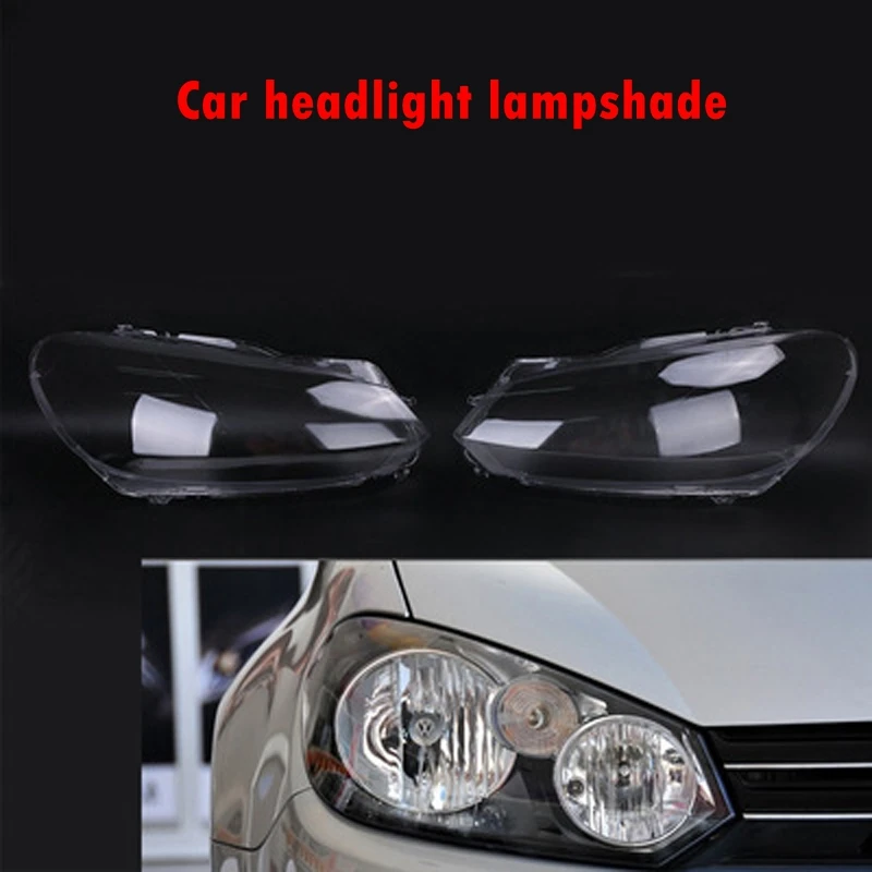 Подходит для Volkswagen Golf 6 2009-2012 автомобильные фары PC Прозрачный Абажур Внешняя