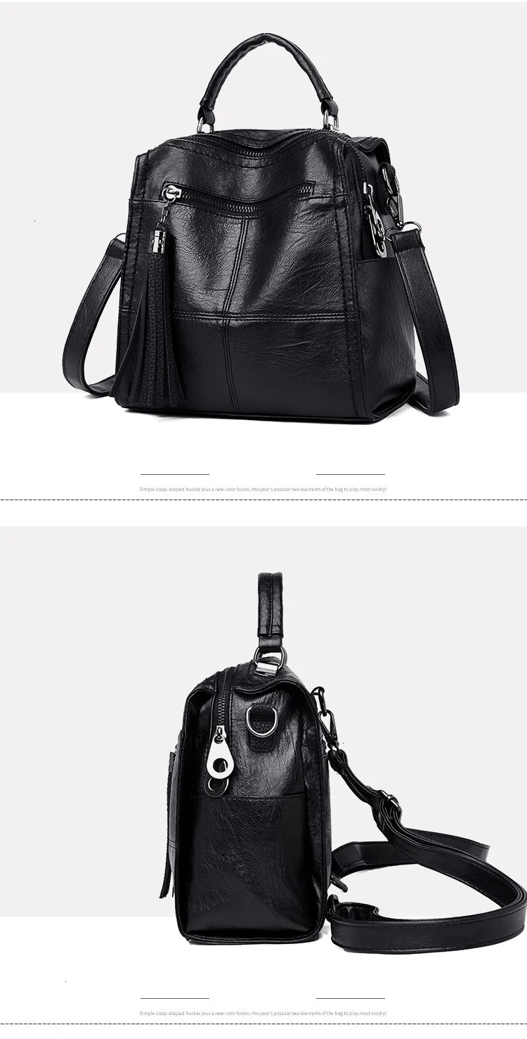 Vfemage, роскошная кожаная сумка-мешок, женская сумка, Дамская маленькая сумка через плечо, многофункциональная Женская сумка через плечо с кисточкой