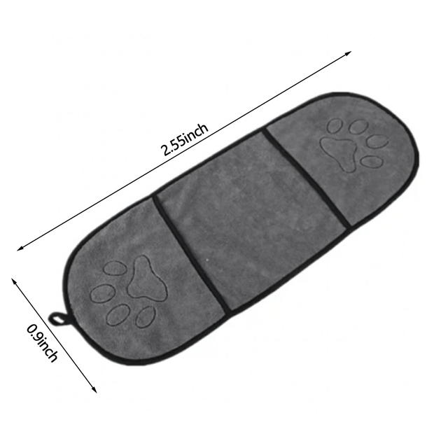 Dog Bath Towel Microfiber Ultra-Absorbent Small Dogs Drying Towel Blanket With Pocket For Large Dogs Bathrobe Pet Suppiles