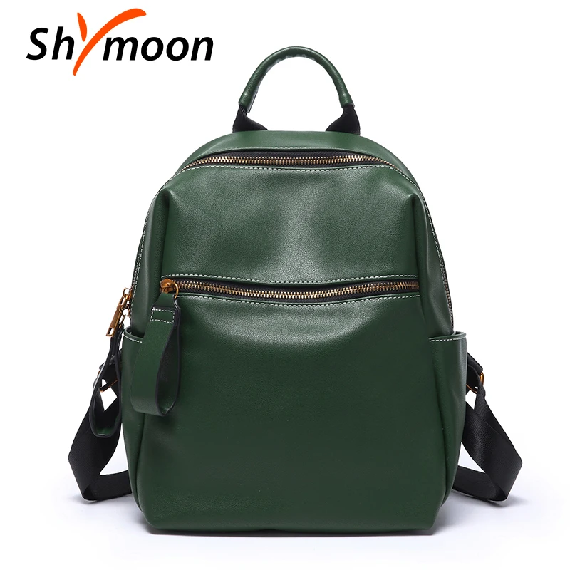 

SHYMOON new style High quality women anti-theft backpacks Ladies fashion water proof backpack soft leather mochila school bags