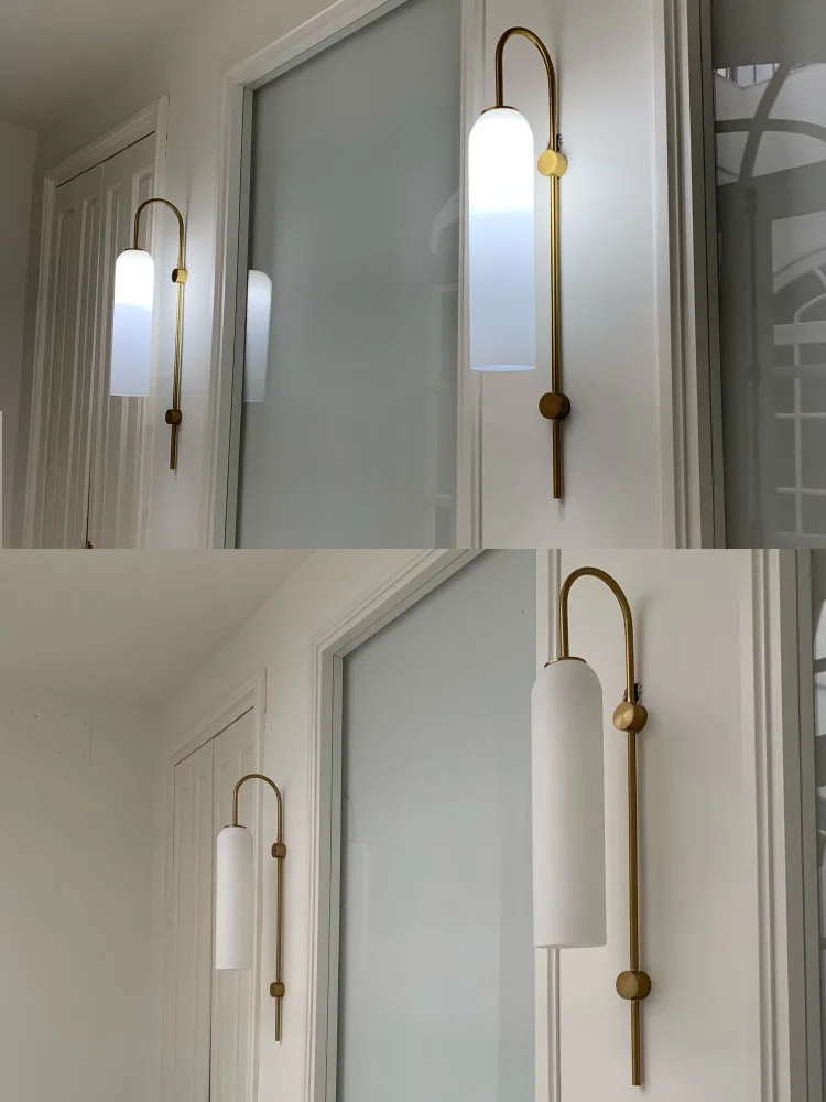 Креативный синий стеклянный Северный Европейский трубчатый гостиничный