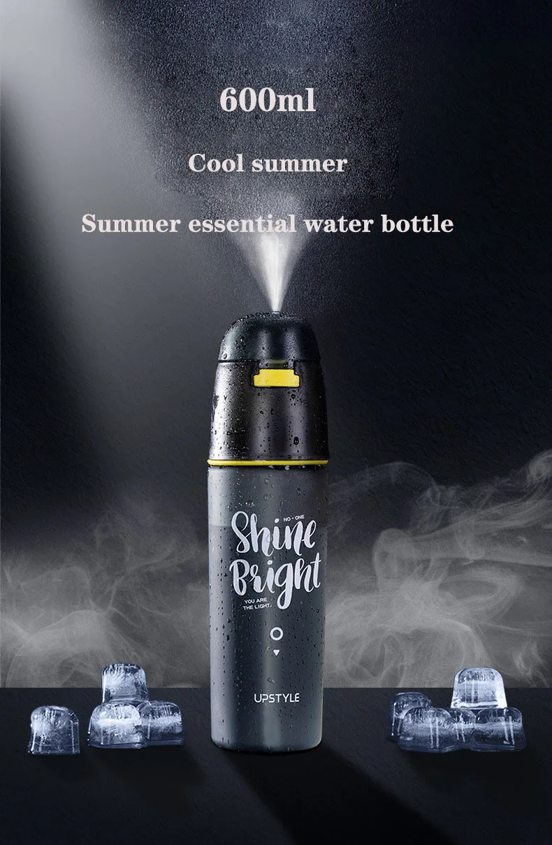 NANGUFANG/600ml water bottle plastic water bottle for outdoor sports fitness cycling hiking Portable leakproof my water bottles