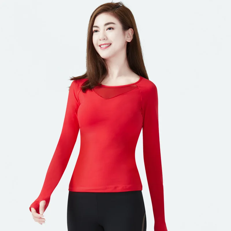 

Bodhisattva Ti Yoga Clothes Women's Slim Fit Autumn And Winter Online Celebrity New Style Sports Clothing Gym Long-sleeved Upper
