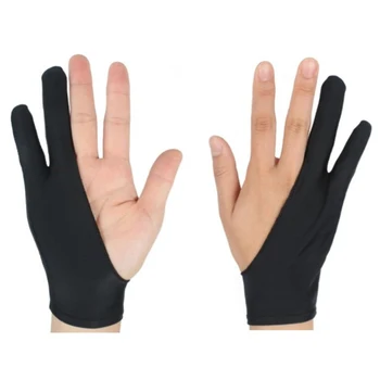 

Glove Fingerless Two-fingers Artist Anti-touch Gloves Drawing Artist Glove Right Left Hand Glove Anti-fouling Drawing Gloves
