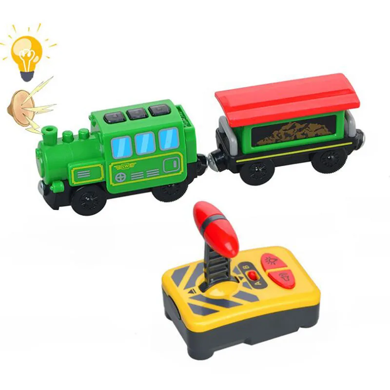 Electric Train Set Toy Fit for Wooden Railway Track