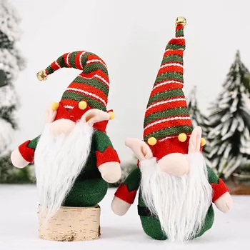 

Dwarf Gnome Christmas Decorations For Home Santa Claus Doll Christmas Tree Ornament Decor Table Elf Craft Gift Xmas New Year