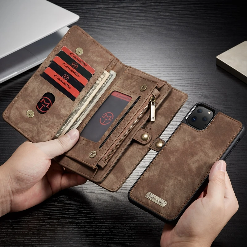 

For Coque iPhone 11 Pro Max Case Genuine Leather Magnetic Flip Wallet On Cover For iPhone X XI XS Max XR 6 6S 7 8 Plus Fundas