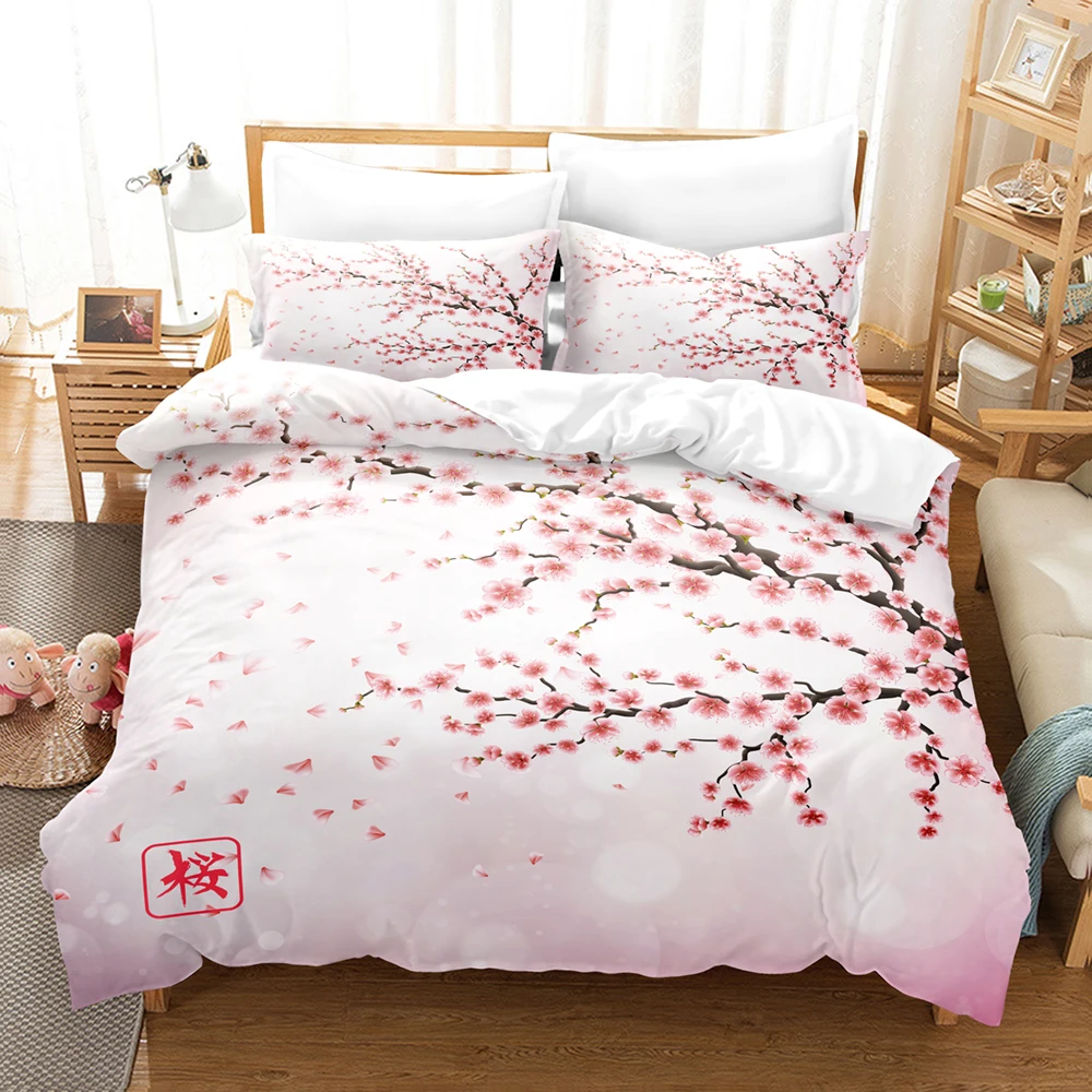 

Beauty Flower Bedding Set Single Twin Full Queen King Size Rose Sunflower Bed Set Kid's Kid Bedroom Duvetcover Sets 3D 017