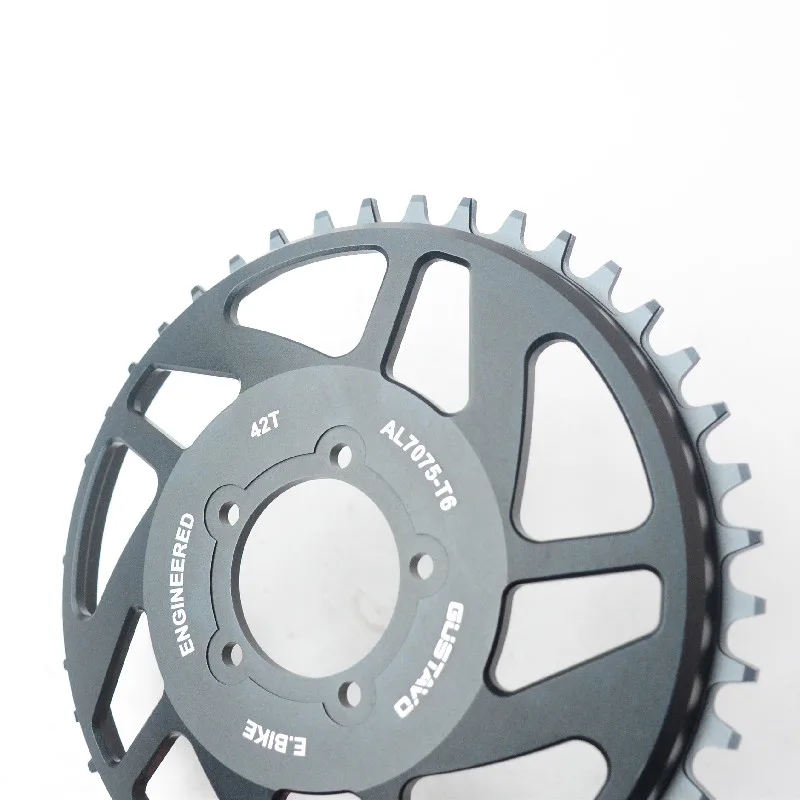 GUSTAVO E-bike Chainring Motorized Bicycle Chain Wheel 42-52T FOR BAFANG BBS/BBSHD Mid Drive Motor 250W 750W 1000W