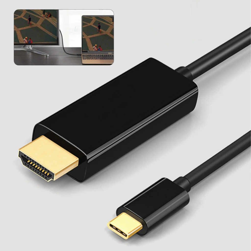 1,8 м 6 футов Тип C к HDMI HDTV 4K для samsung Galaxy Note 8 9 S10+ плюс Тип C к HDMI кабель адаптер