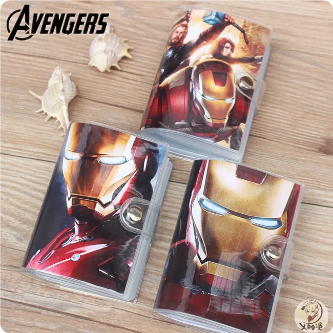 20 карт набор визитница многокарточная игра набор карт мультфильм аниме Marvel Мстители 7,5x10,5 см