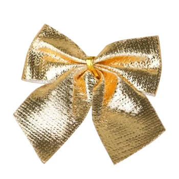 

24pcs Wreath Christmas Tree Bowknot Bows Small Hanging New Year Ornament Home Party Festival Decoration Accessories Holiday Bar