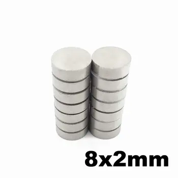 

SmCo Magnet Thin Disc Diameter Dia. 8x2 mm Grade YXG28H 350 Degree C High Temperature Permanent Rare Earth Magnets 100pcs