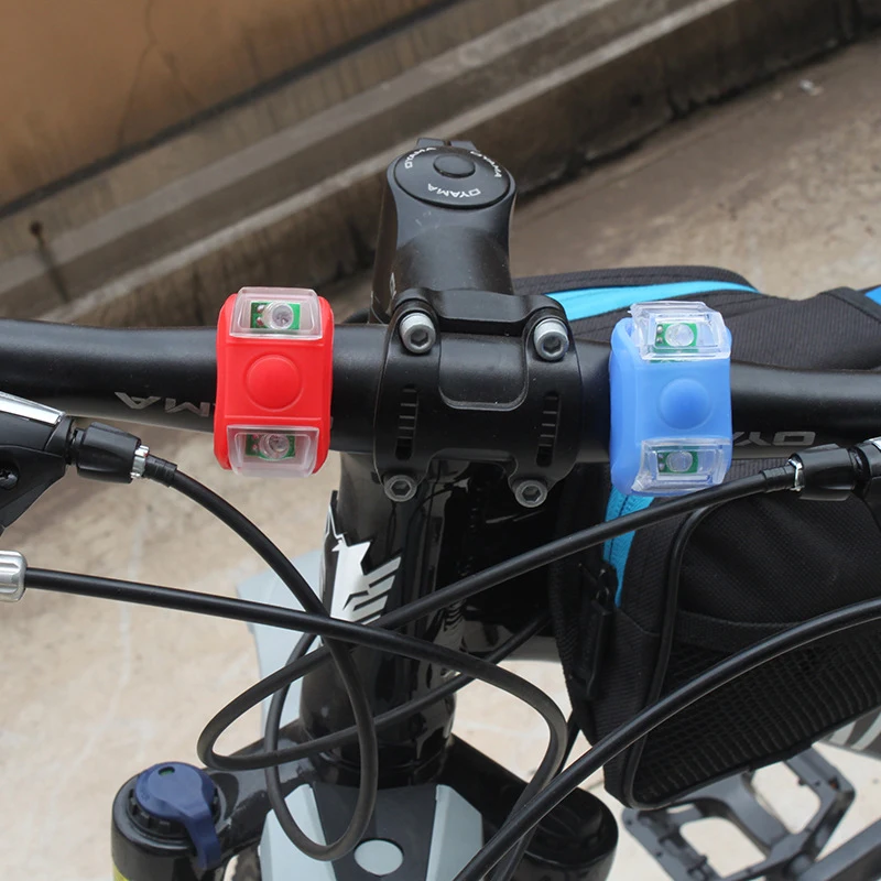 Sale New Front Light Silicone LED Head Bicycle Waterproof Double LED Tail Light Outdoor Night Riding Bike Safety Warning Light 2 Sale New Front Light Silicone LED Head Bicycle Waterproof Double LED Tail Light Outdoor Night Riding Bike Safety Warning Light 2