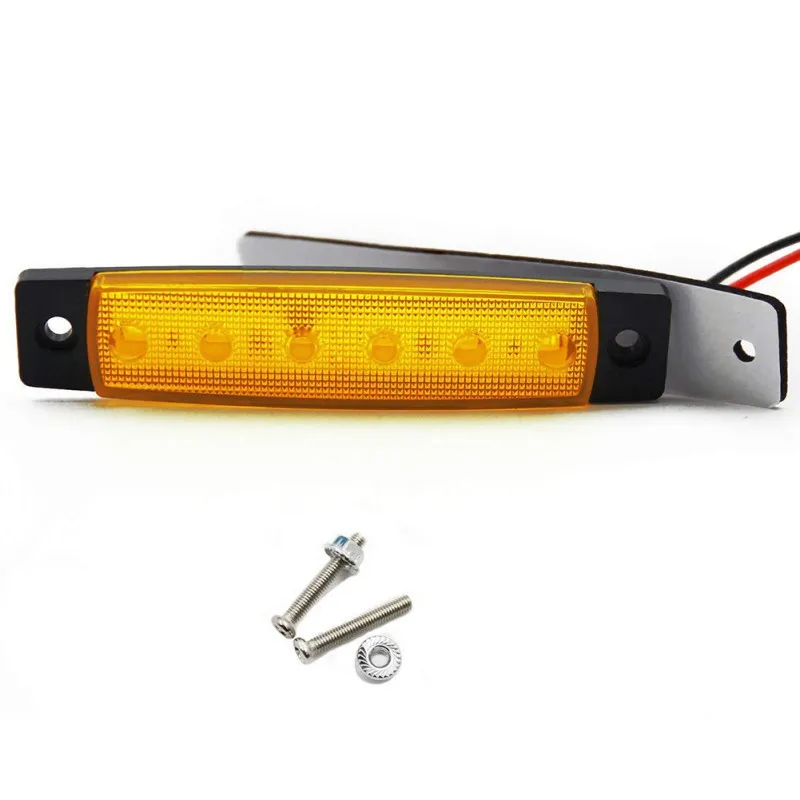 Car External Lights 6 SMD LED Auto Bus Truck Lorry Side Marker Indicator low Led Trailer Light Rear Lamp New | Автомобили и