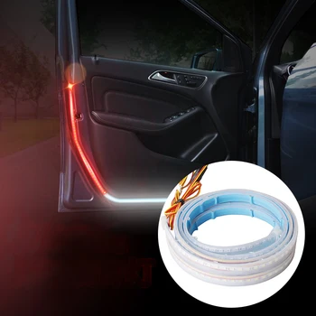 

Car Door Opening Warning LED Lights Welcome Decor Lamp Strips Anti Rear-end Collision Safety Universal Car Light 2pcs/lot