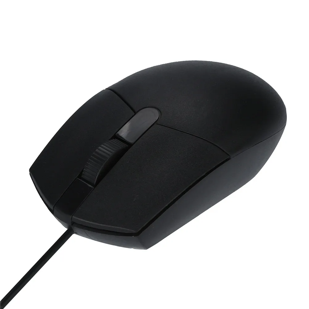 Ratón con cable de moda portátil ligero 1200DPI USB 2 llaves ergonómico Mouse óptico para juegos para PC portátil мышка для компьютера