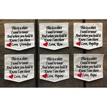 1 шт., 4,25 дюймов, на заказ, это рубашка, которую я носил с заплатками, приклеивающимися к утюгу или пришитыми заплатками, надписями «Love Pop Dad Papa»