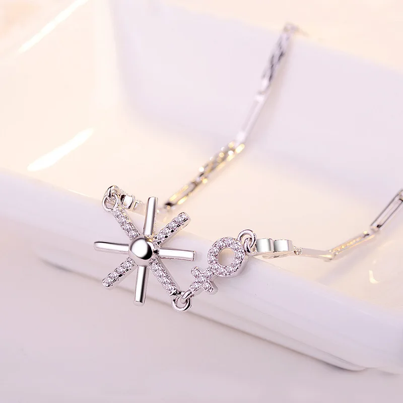 

ZTUNG ZIS3 zircon 2019 Hyperbole plant S925 Stering silver Fine jewelry bracelets for women bangles gift with free packing