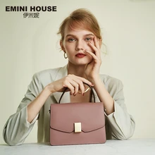 EMINI HOUSE, висячая сумка, роскошные сумки, женские сумки, дизайнерские, спилок, кожа, сумки через плечо для женщин, сумка на плечо