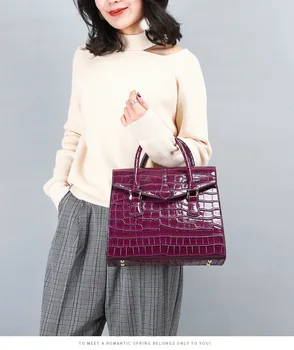 

New handbags high quality crocodile pattern ladies handbags European fashion shoulder messenger bags women handbags