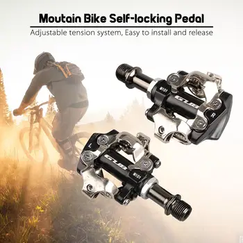 

HiMISS MTB Mountain Bike Self-locking Pedals Aluminum Alloy CR-MO Cycling Pedals Bicycle Accessories Bicycle Pedal