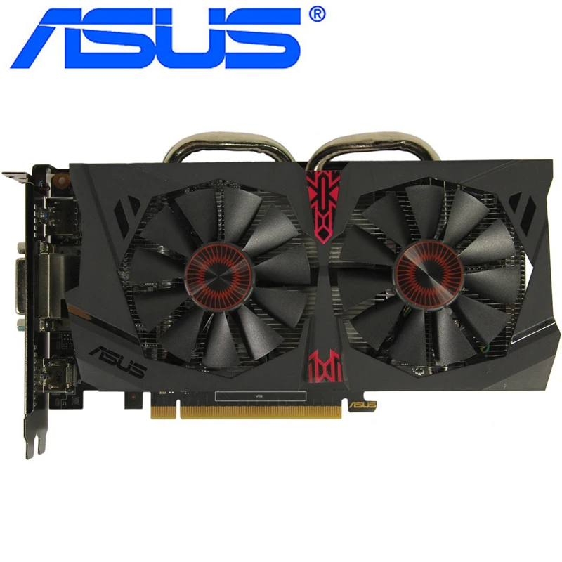 ASUS Video Card Original GTX 950 2GB 128Bit GDDR5 Graphics Cards for nVIDIA VGA Cards Geforce GTX950 Hdmi Dvi game Used gaming card for pc