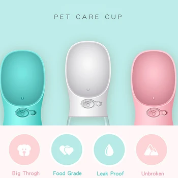 

New Portable Dog Water Bottle Small Large Dogs Travel Puppy Cats Drinking Bowl Outdoor Pets Water Dispenser Feeder Pet Product