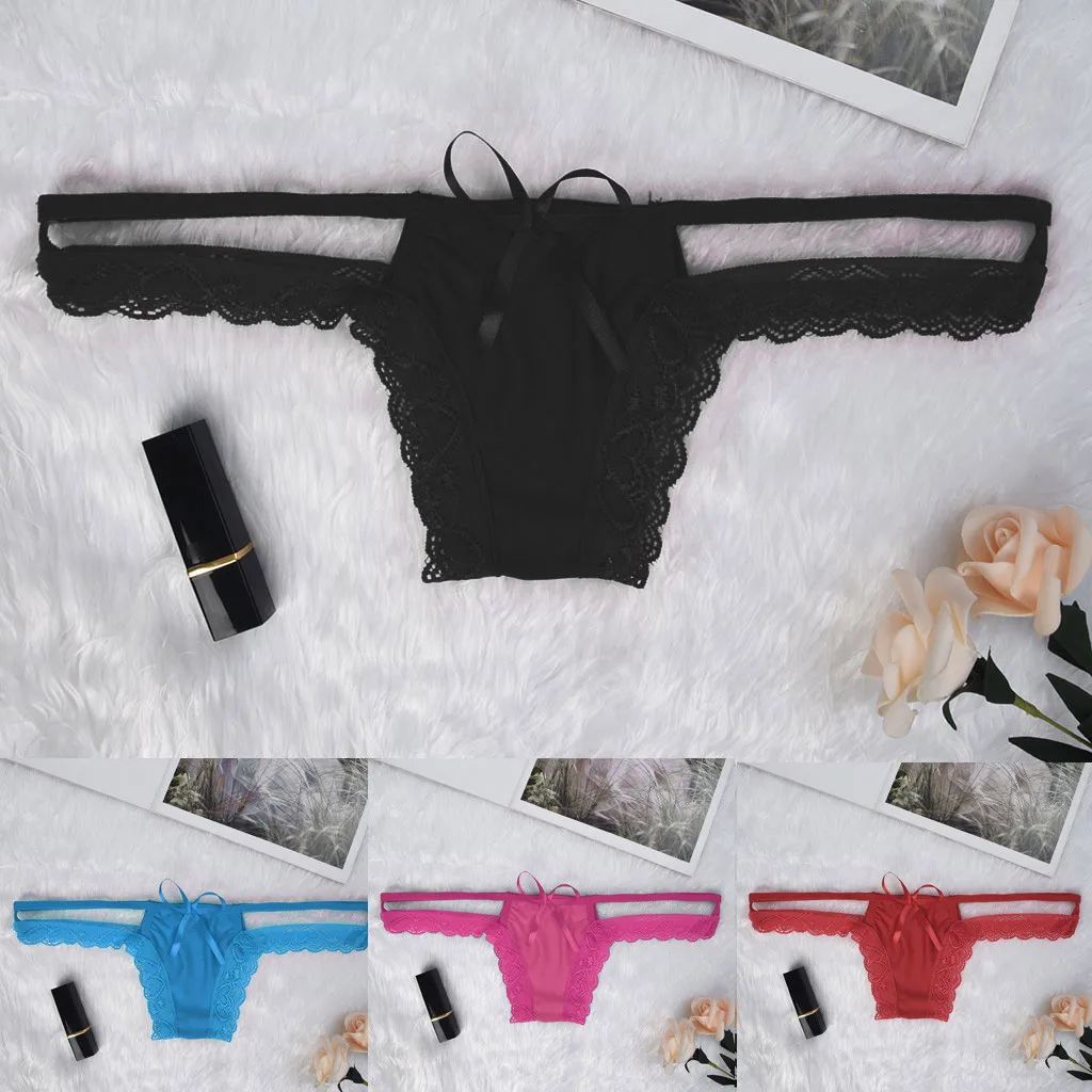 Женское нижнее белье ropa сексуальное женское кружевные открытые стринги трусики G