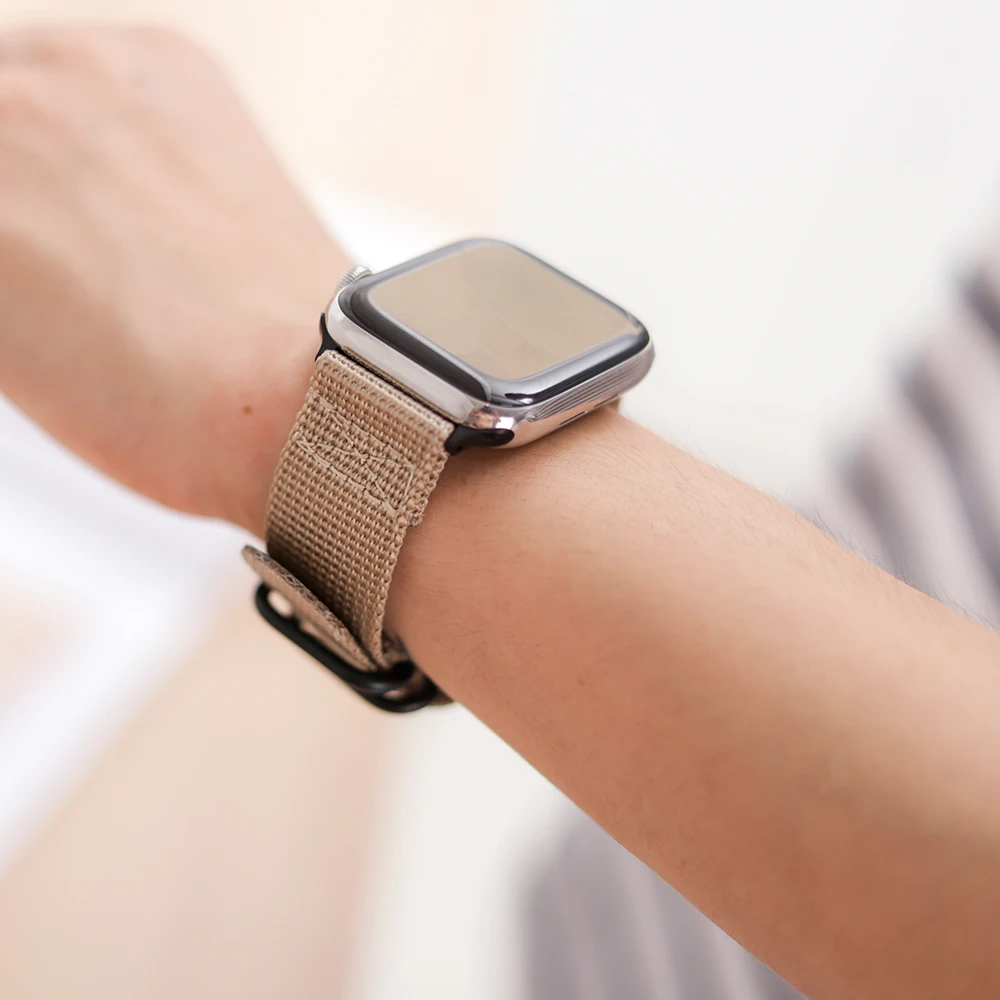 Nylon Apple Watch Nylon Watchband for Series 5 42mm 38mm fabric like strap iwatch 4 3 4