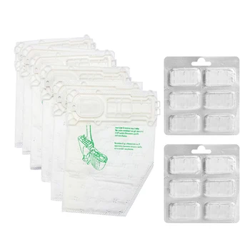 

6x Vacuum Cleaner Dust Bags For Vorwerk Kobold VK 135 VK 136 W/ 12*Scented Sheet