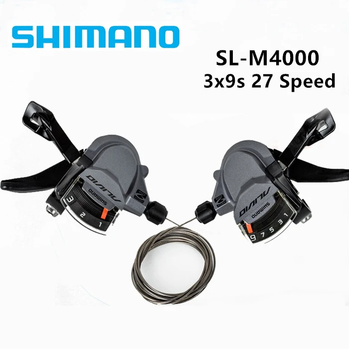 

shimano ALIVIO SL M4000 3x9S 27 Speed Shifter Lever Trigger Left & Right With Inner Cables