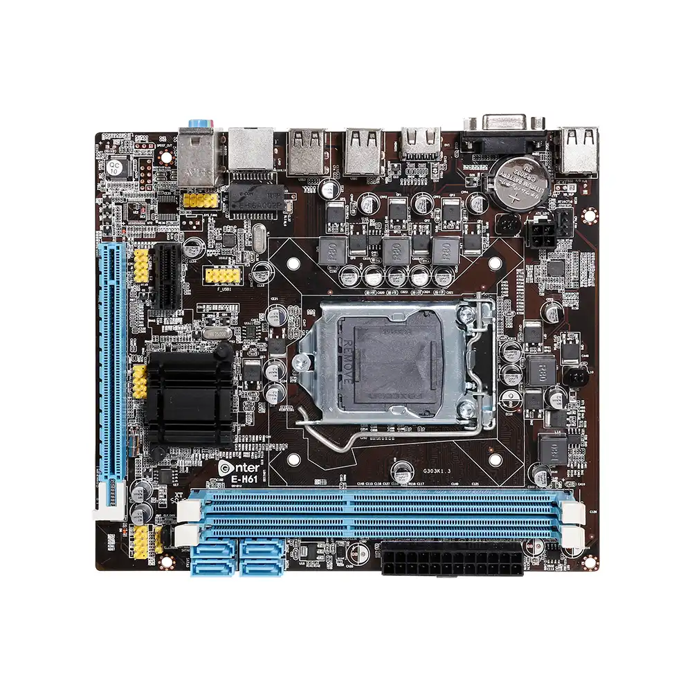 VEINEDA NEW H61-S Desktop Motherboard H61 Socket LGA 1155 LGA1155 for i3 i5 i7 CPU DDR3 16G USB2.0 H61 PC Mainboard