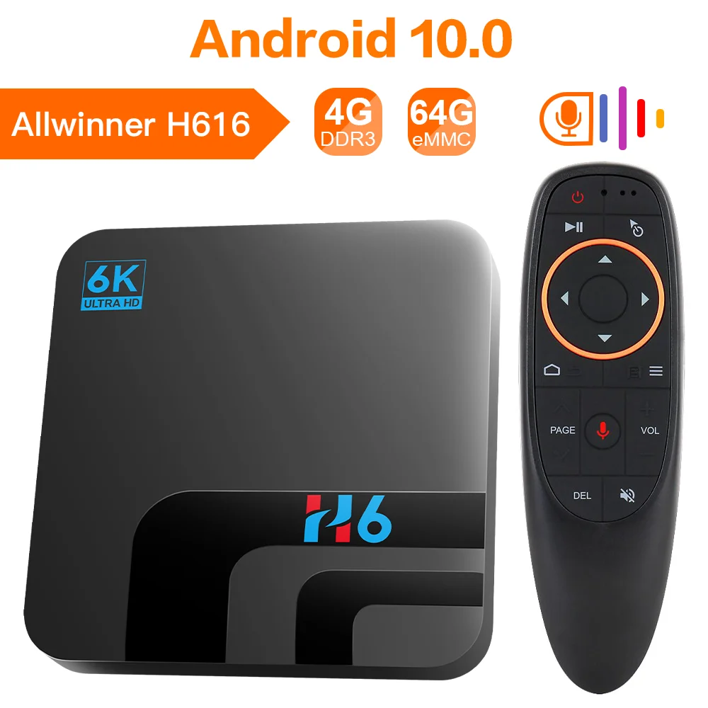 ТВ приставка Vacusg H6 H616 Smart TV Box Android 10 4 ГБ 32 ГБ 64 Гб 6K HD Youtube медиаплеер Netflix TV 2,4G & 5G WIFI телеприставка|ТВ-приставки и медиаплееры| | АлиЭкспресс