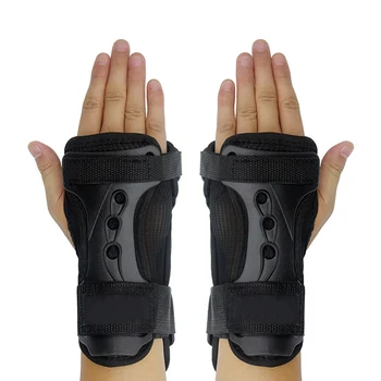 

Black Breathable Adjustable Hand Care Lightweight Gloves Protective Gear EVA Wrist Support Roller Skating Brace Wrapping Outdoor