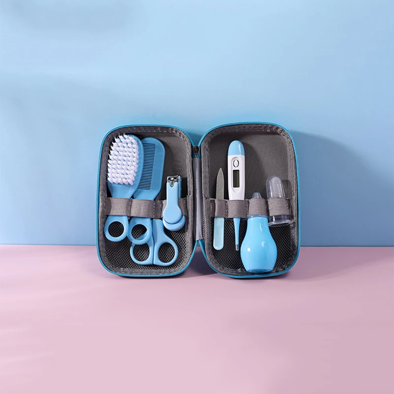  Kit de aseo para bebés, 19 en 1, kit portátil de cuidado de la  salud y aseo del bebé, kit de uñas para recién nacidos, limpiador de  guardería, kit esencial de