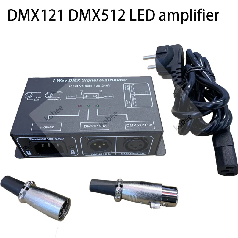 DMX ретранслятор сигнала DMX121 DMX512 светодиодный Усилитель разветвителя 1CH 1 выходной