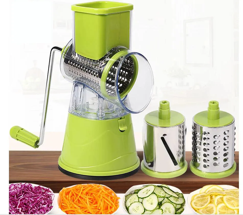 

Manual Vegetable Cutter Slicer Kitchen Accessories Multifunctional Round Mandoline Slicer Potato Cheese Kitchen Gadgets