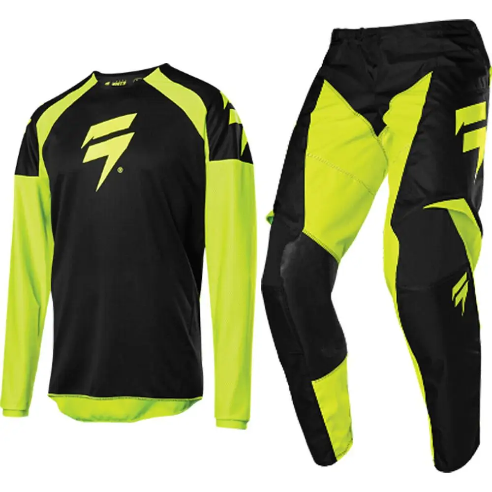 

BRAND NEW 2020 MX Whit3 Label Race Gear Set Jersey Pants Yellow Motobiker Racing Gear Combination