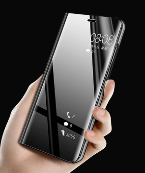 

10pcs Clear View Smart Mirror Flip Case For Oneplus 7T 7 6T 6 Pro Plastic Hard Case Cover For Oneplus 7T 7 Stand Leather Coque