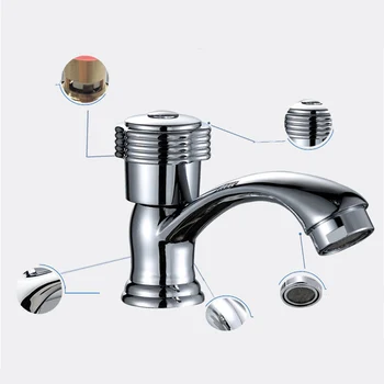 

Bathroom Vessel Sink Faucet Wash Basin Tap With Filter For Cold Water Zinc Alloy Tap Head Shower Kitchen Accessories