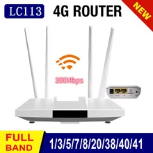 DongZhenHua LC113 przenośny mobilny punkt aktywny 4G Router wi-fi Port Lan anteny zewnętrzne bezprzewodowy 4g Lte Router na kartę Sim gniazdo