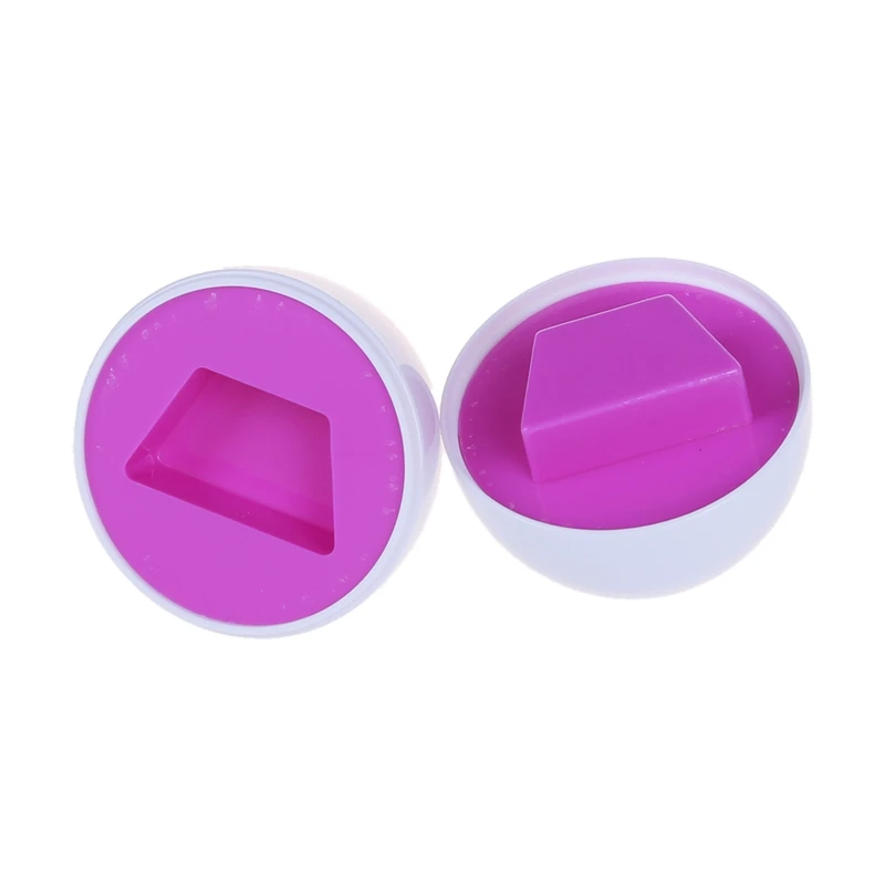 12x Pairs Smart Capsule Egg Todlers/Baby Children Study Color Shape Match Toy
