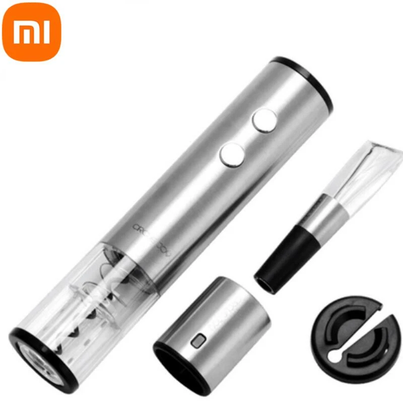 Xiaomi Circle Joy Electric Bottle Opener Stainless Steel Mini Wine Stopper Wine Decanter Aerator
