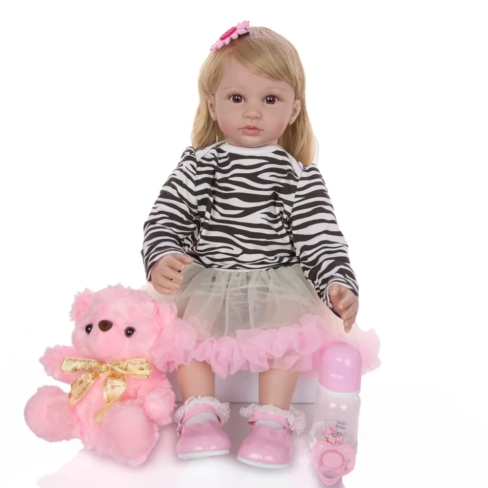 Muñeca Bebé Renacer De 60 Cm (24 Pulgadas) Con Cabello Pintado A Mano Y Ojos De Acrílico, Cuerpo De Vinilo Y Tela, Ideal Para Coleccionistas Y Regalos Emotivos